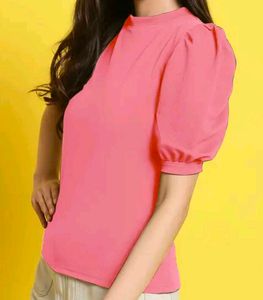 Casual Puff Sleeves Women Top