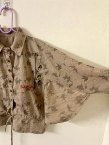 Brown Crop Top For Women