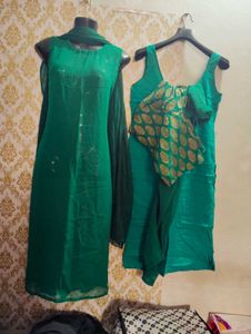 Elegant Kurta Inner Chudidar With Dupatta