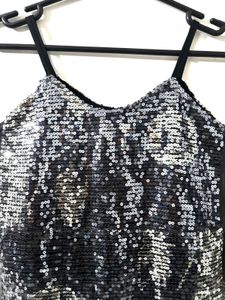 Mesh Sequin Top