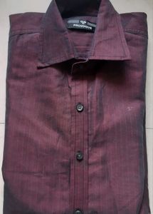 PROVOGUE shirt - Shaded burgundy & purple