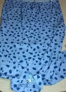 Blue Floral Print  Long Shirt