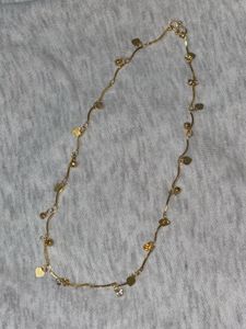 Golden dainty necklace