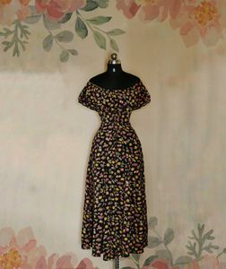 Nuon Floral Off-Shoulder Maxi Dress