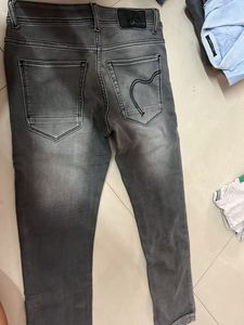 Gray Denim Jeans