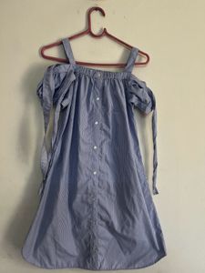 White And Light Blue Dress