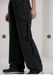 Tokyo Talkies Black Parachute Pants.