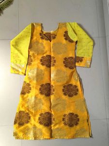 Yellow Banarasi Kurta
