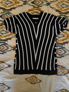 Striped V-Neck T-Shirt