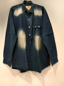 Levi&#39;s Denim Blue Shirt