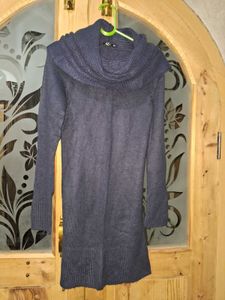 H&amp;m Elegant Knit Cowl Neck Dress