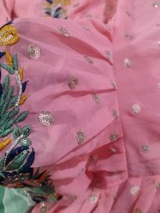 Designer Saree With Stiched Blouse