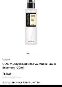 Cosrx Snail Mucin Advance Essence
