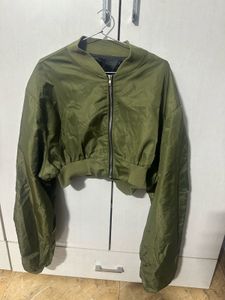 Olive Green Bomber Jacket