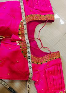 New Padded Pink Colour Wedding Blouse