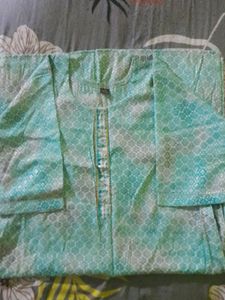Cotton Branded Kurta Pair