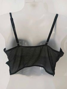 SEXY BLACK SHIMMERY MESH CORSET