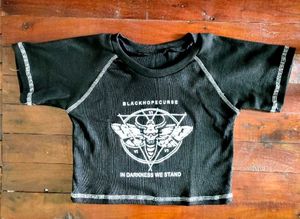 Y2K Black Crop Tee 🖤