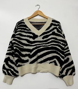 Zebra Print Sweater