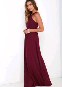 sale ❗🎊🎉Elegant Burgundy Maxi Dress