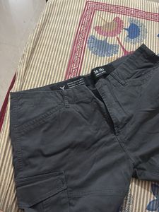 Grey Cargo Pants