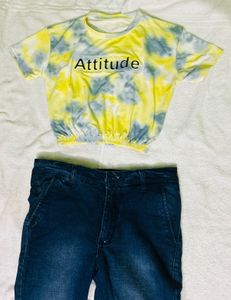 Denim and Crop Top