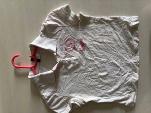 Casual White Polo T-Shirt