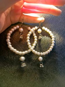 Pearl Hoop Earrings