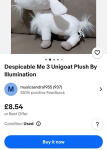 Despicable Me 3 Unigoat Plush By Illumination