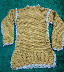 Handmade Knitted kurti 2 years 🖤