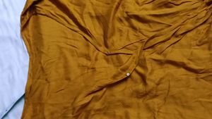 Women Mustard Yellow Tieup Viscose Full Sleeve Top
