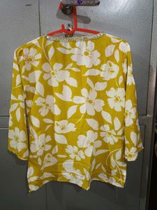 Floral Print Embellished Top