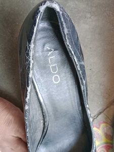 ALDO Womens Black Leather Pumps Heels