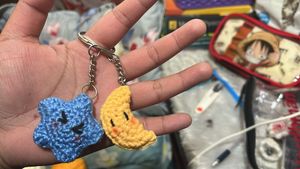 Crochet Couple Keychain