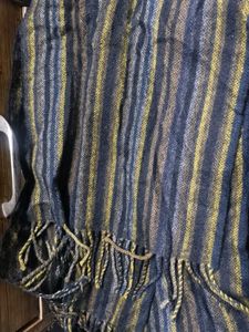 Striped Scarf with Tassels 1