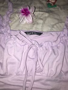 Shein Purple Crop Top