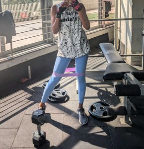 Athletic Leggings - Light Blue