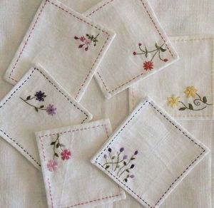 Hand-Embroidered  Handkerchief