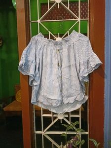 Striped Off-the-Shoulder Top
