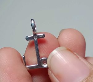 Real 925 Silver &#34;L&#34; Alphabet Pendant