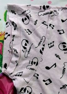 M Size  Pink Panda Music T-Shirt