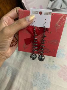 Boho Silver Necklace and Earing ( combo )