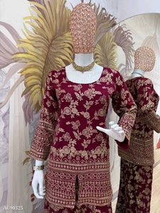 Maroon Partywear Cord Set