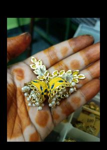 Yellow Jhumka