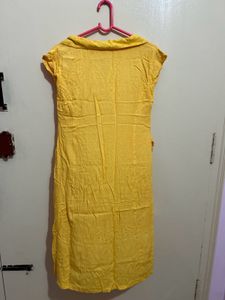 Yellow Button-Down Dress