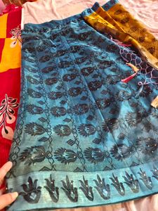 Today Only🎉Unused Saree With Blouse (Women&#39;s)