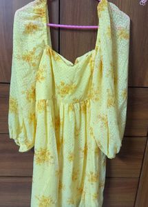 Floral Yellow Dress