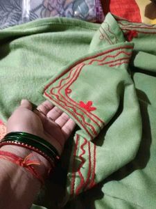 Embroidered winter Kurta Set