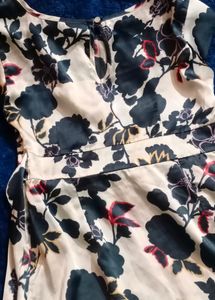 White Printed Dress