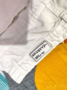 White Cargo Pants